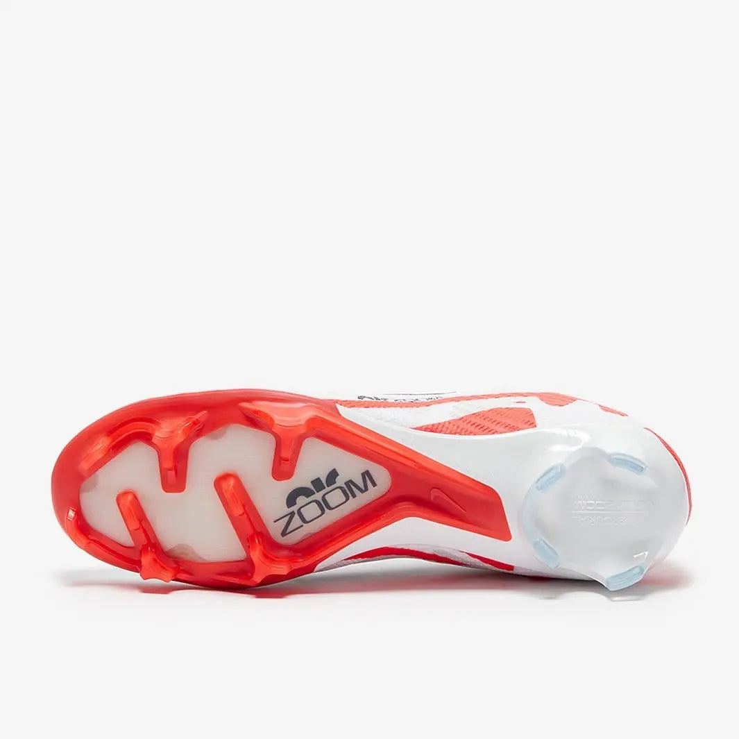sdSoftFixeNike Air Zoom Mercurial Superfly IX Elite FG white and orange