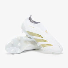 sdSoftFixeadidas Predator Elite Laceless FG gold white