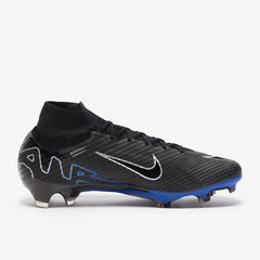 sdSoftFixeNike Air Zoom Mercurial Superfly IX Elite FG Black and blue